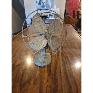 Vintage Kwik Kool Desk Fan Cat. No. K-159 Weak Motor for Parts or Repair